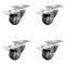 Service Caster 3 Inch SS Thermoplastic Rubber Swivel Top Plate Caster Set Total Lock Brake SCC SCC-SSTTL20S314-TPRB-4 - alternate 4
